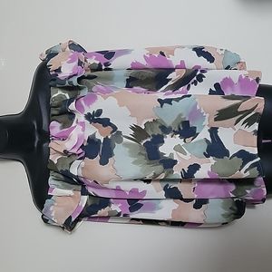 L. Crew Mercantile Floral Off Shoulder Top